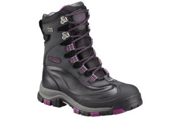 Image of Columbia Bugaboot Plus Titanium Omni-Heat OutDry Winter Boot - Women's-Black/Intense Violet-Medium-8