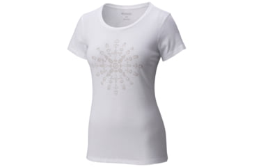 Image of Columbia Camp Columbia Short Sleeve T-Shirt - Women's-White-X-Large
