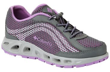 Image of Columbia Childrens Drainmaker IV Boat Shoes, Graphite/Northern Lights, Medium, 11, 1826922054-11