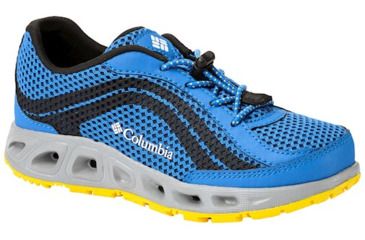 Image of Columbia Childrens Drainmaker IV Boat Shoes, Stormy Blue/Deep Yellow, Medium, 12, 1826922426-12