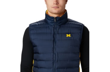 Image of Columbia CLG Lake 22 Reversible Vest, UM - Coll Navy, Coll Yellow, 2XL - Mens, 1809301425-XXL