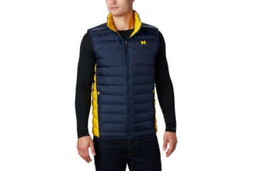 Image of Columbia CLG Lake 22 Reversible Vest, UM - Coll Navy, Coll Yellow, 2XL - Mens, 1809301425-XXL