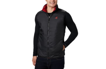 Image of Columbia CLG Lake 22 Reversible Vest, WAZ - Red Velvet, Black, 2XL - Mens, 1809301687-XXL