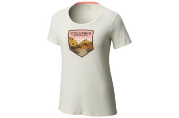 Image of Columbia Badge Tee - Womens, Stone Heather, M, 1772221022M