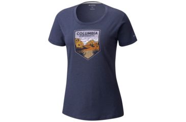 Image of Columbia Badge Tee - Womens, Nocturnal Heather, L, 1772221591L