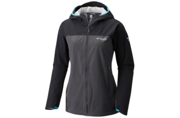 Image of Columbia Crest to Creek Hybrid Shell Jacket - Womens, Black, Shark, L 1770801010L