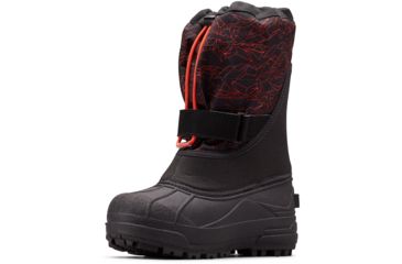 Image of Columbia Childrens Powderbug Plus II Print Winter Boots - Kids, Shark, Emperor, Medium, 13, 1637882018-13