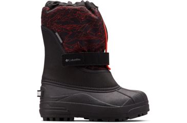 Image of Columbia Childrens Powderbug Plus II Print Winter Boots - Kids, Shark, Emperor, Medium, 13, 1637882018-13