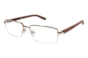 Image of Columbia CROWN POINT 200 Bifocal Prescription Eyeglasses - Frame GOLD/BROWN, Size 58/18mm CBCROWNPT20003
