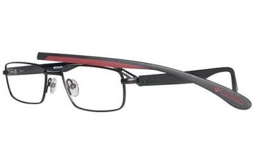 Image of Columbia Cumberland Single Vision Prescription Eyeglasses - Frame Black/Black/Red-Blk, Size 53/16mm CBCUMBERLAND03