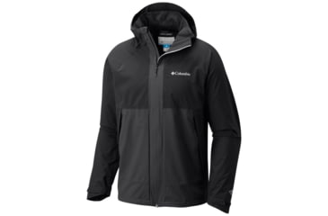 Image of Columbia Evolution Valley Lightweight Rain Jacket - Mens, Black, Shark, M 1773841010M