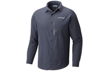 Image of Columbia Featherweight Hike Long Sleeve Shirt - Mens, Graphite, L 1654401053L