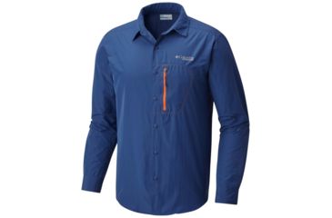 Image of Columbia Featherweight Hike Long Sleeve Shirt - Mens, Carbon, Heatwave, L 1654401469L