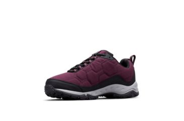 Image of Columbia Firecamp III Waterproof Hiking Boots - Womens, Black Cherry, White, Medium, 6, 1865241639-6