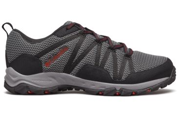 Image of Columbia Firecamp Knit Trail Shoes - Mens, Graphite/Fiery Red, Medium, 9.5, 1831931053-9.5