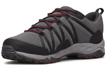 Image of Columbia Firecamp Knit Trail Shoes - Mens, Graphite/Fiery Red, Medium, 9.5, 1831931053-9.5
