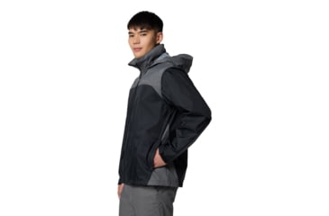 Image of Columbia Glennaker Lake II Rain Jacket - Mens, Black/City Grey, M, 2089791-012-M