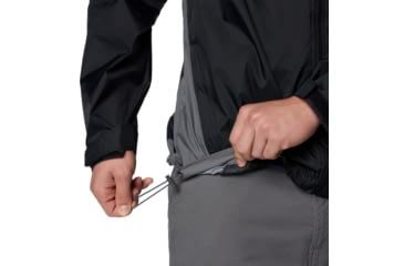 Image of Columbia Glennaker Lake II Rain Jacket - Mens, Black/City Grey, M, 2089791-012-M