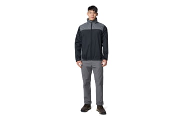 Image of Columbia Glennaker Lake II Rain Jacket - Mens, Black/City Grey, M, 2089791-012-M