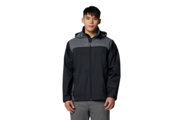 Image of Columbia Glennaker Lake II Rain Jacket - Mens, Black/City Grey, M, 2089791-012-M