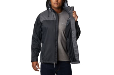 Image of Columbia Glennaker Lake Rain Jacket, Black, Grill, S - Mens, 1442361010-S