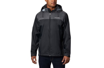 Image of Columbia Glennaker Lake Rain Jacket - Men's, Black/Grill, Small, 1442361010Black, GrillS