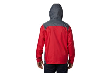 Image of Columbia Glennaker Lake Rain Jacket, Mountain Red, Graphite, S - Mens, 1442361613-S