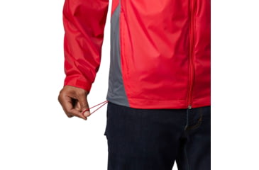 Image of Columbia Glennaker Lake Rain Jacket, Mountain Red, Graphite, S - Mens, 1442361613-S