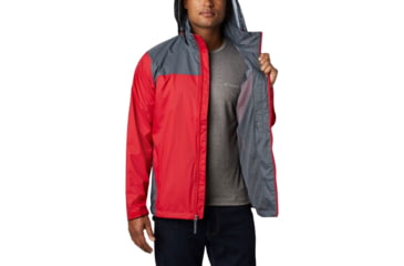 Image of Columbia Glennaker Lake Rain Jacket - Men's, Mountain Red/Graphite, Small, 1442361613MntnRd,GrtS