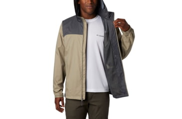 Image of Columbia Glennaker Lake Rain Jacket, Tusk, Grill, S - Mens, 1442361221-S