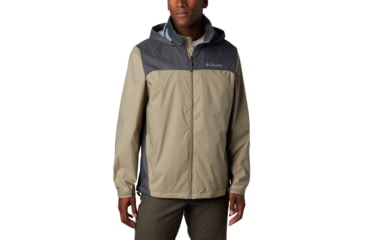 Image of Columbia Glennaker Lake Rain Jacket, Tusk, Grill, S - Mens, 1442361221-S