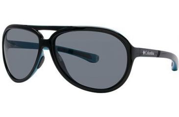 Image of Columbia Gordo Sunglasses - Frame Shiny Black/Oxide Blue, Size 63/14mm CBGORDOPZ01