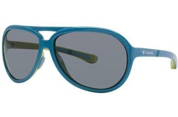 Image of Columbia Gordo Sunglasses - Frame Shiny Oxide Blue/Green Glow, Size 63/14mm CBGORDOPZ02