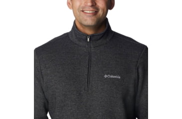 Image of Columbia Great Hart Mountain III Half Zip Sweatshirt, Black Heather, 2XL - Mens, 1625231010-XXL