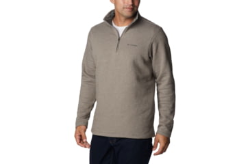 Image of Columbia Great Hart Mountain III Half Zip Sweatshirt, Boulder Heather, M - Mens, 1625231003-M