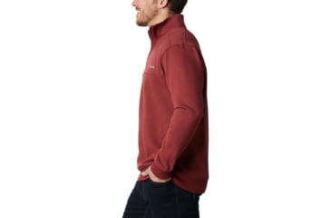 Image of Columbia Hart Mountain II Half Zip Sweatshirt - Men's, Red Jasper, Small, 1411621665Red JasperS