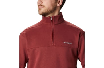 Image of Columbia Hart Mountain II Half Zip Sweatshirt - Mens, Red Jasper, Small, 1411621665Red JasperS