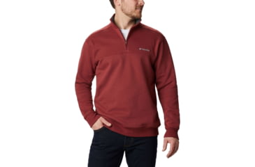 Image of Columbia Hart Mountain II Half Zip Sweatshirt - Mens, Red Jasper, Small, 1411621665Red JasperS