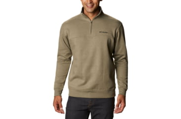 Image of Columbia Hart Mountain II Half Zip Sweatshirt - Mens, Stone Green Heather, Medium, 1411621397StnGnHthM
