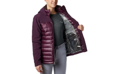 Image of Columbia Heatzone 1000 TurboDown II Jacket - Womens, Black Cherry, Small, 1800091522-S