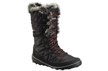 Image of Columbia Heavenly Camo Omni-Heat Winter Boot - Womens, Black/Marsala, Medium, 9, 1803101010-9