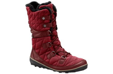 Image of Columbia Heavenly Chimera Omni-Heat OutDry Winter Boot - Women's-Red Element/Truffle-Medium-10