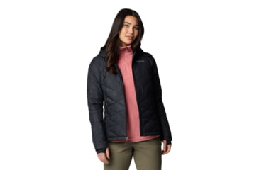 Image of Columbia Heavenly Hooded Jacket - Womens, Black, M, 1738151-012-M