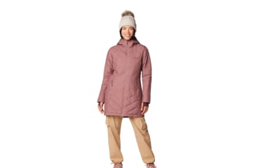 Image of Columbia Heavenly Long Hooded Jacket - Womens, Fig, S, 1738161-609-S