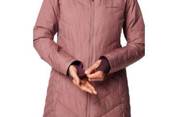 Image of Columbia Heavenly Long Hooded Jacket - Womens, Fig, S, 1738161-609-S