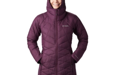 Image of Columbia Heavenly Long Hybrid Jacket - Womens, Black Cherry, Extra Small, 1859731522-XS