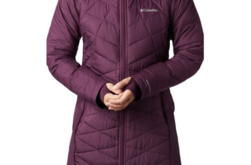 Image of Columbia Heavenly Long Hybrid Jacket - Womens, Black Cherry, Extra Small, 1859731522-XS