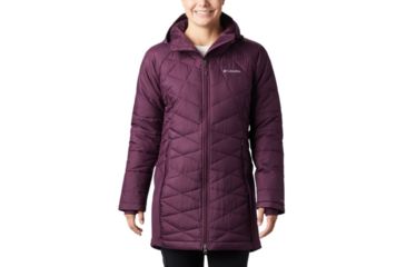Image of Columbia Heavenly Long Hybrid Jacket - Womens, Black Cherry, Extra Small, 1859731522-XS