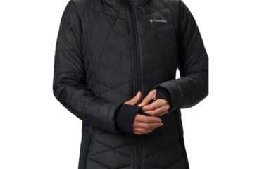 Image of Columbia Heavenly Long Hybrid Jacket - Womens, Black, Large, 1859731010-L