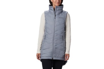 Image of Columbia Heavenly Long Vest - Womens, Tradewinds Grey, Medium, 1859741032-M